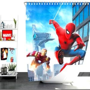 Spider-Man Homecoming Iron Man Shower Curtain